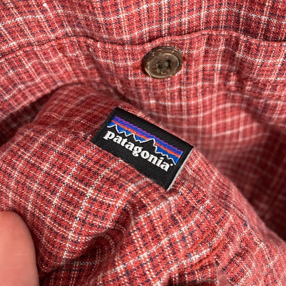 Patagonia Back Step Hemp Organic Cotton Short Sleeve Button Up Shirt XL Men’s L1 - Picture 4 of 6